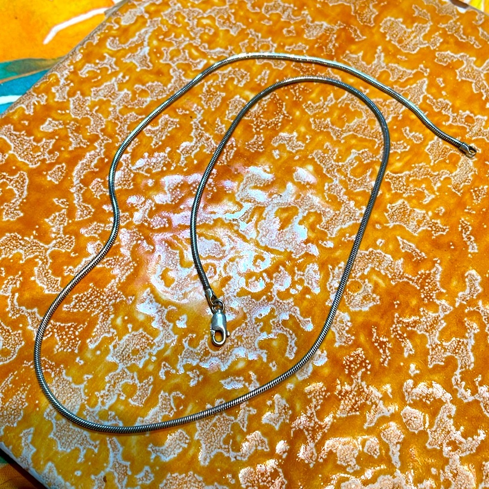“20 Sterling silver foxtail chain
